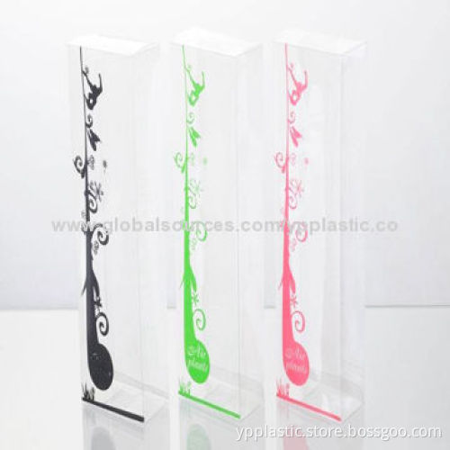 Custom acetate box, foldable PVC packaging boxes
